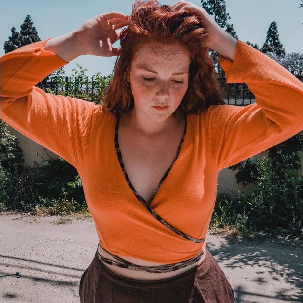 Handmade Tie Wrap Top.